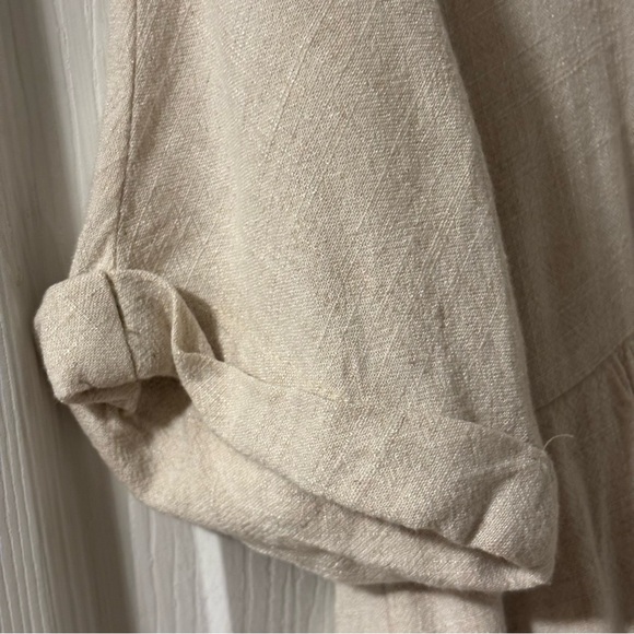 Urban Outfitters Woman Cream V-Neck Babydoll Minimalist Dress Size SP - Picture 6 of 7